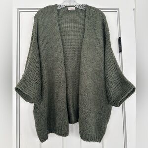 Suzy D London Chunky Knit Open Cardigan – Made in Italy (Never Worn)